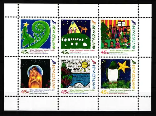 Neuseeland Block 202 postfrisch #HV732