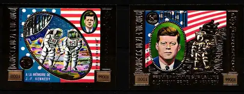 Kambodscha 386 und 387 B postfrisch Raumfahrt #HP332