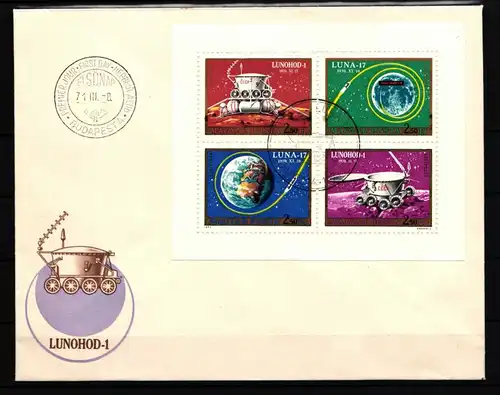 Ungarn 2654-2657 gestempelt Kleinbogen / als FDC #HP390