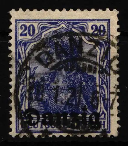 Danzig 4 gestempelt geprüft Infla Berlin #HW366