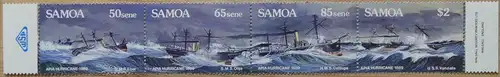 Samoa 677-680 postfrisch Viererstreifen Schifffahrt #HS465