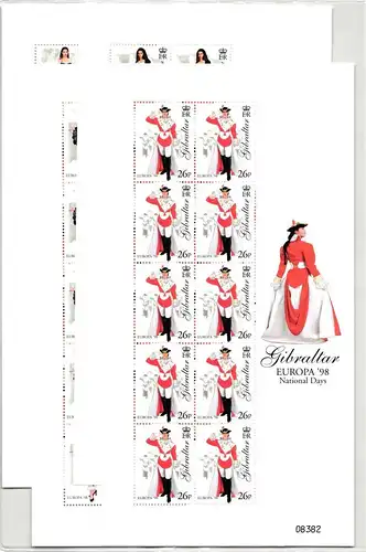 Gibraltar 834-837 postfrisch als Kleinbogensatz #HV508