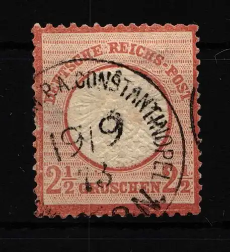 Deutsche Auslandspostämter Türkei V21a gestempelt #HS914