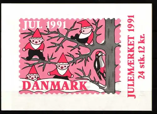 Dänemark aus Jahrgang 1991 postfrisch Grußmarken / Weihnachten #HP936