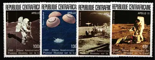 Zentralafrikanische Republik 1377-1380 postfrisch Raumfahrt #HP549