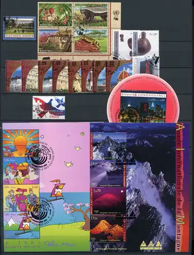 UNO Genf kpl. Jahrgang 2002 gestempelt #GW842