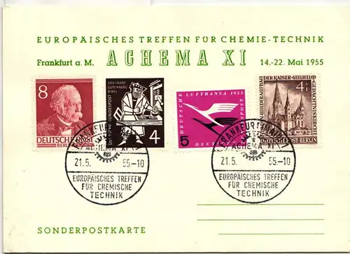 Berlin 106 u.a. auf Sonderpostkarte #HL820