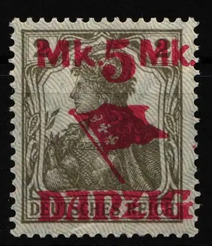 Danzig 27II postfrisch leichter Querbug #HW163