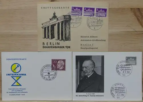 Berlin Lot Sonderpostkarten #HL805