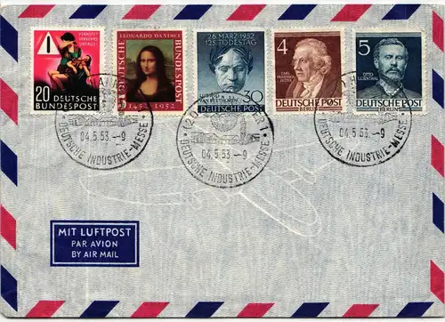 Berlin 87 u.a. auf Brief ungelaufen, Deutsche Industrie-Messe #HL832