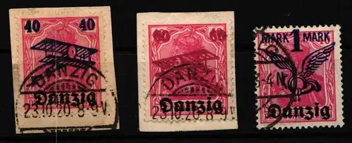 Danzig 50-52 gestempelt geprüft Infla Berlin #HW159
