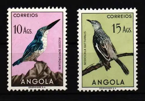 Angola 355 + 357 postfrisch Vögel #HR112