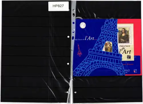 Frankreich Block 20 postfrisch im Folder / Kunst #HP827