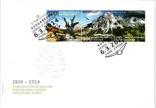 Schweiz Jahrgang 2014 als Ersttagsbrief #HL926