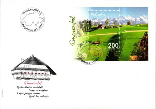 Schweiz Jahrgang 2014 als Ersttagsbrief #HL926