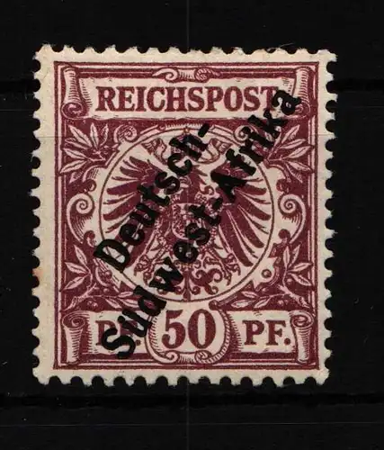 Deutsche Kolonien Deutsch-Südwestafrika II mit Falz signiert #HF782