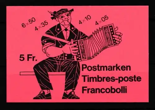 Schweiz MH 0-78 l postfrisch Markenheftchen #HC935