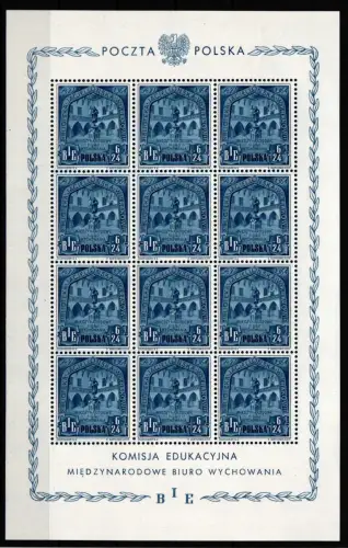 Polen 445-447 postfrisch Kleinbogen #HM085