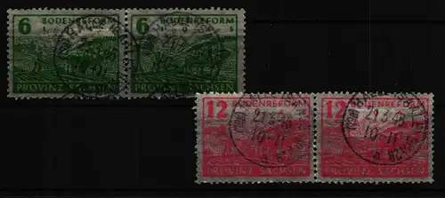 SBZ 90-91 gestempelt waagerechte Paare #HM654