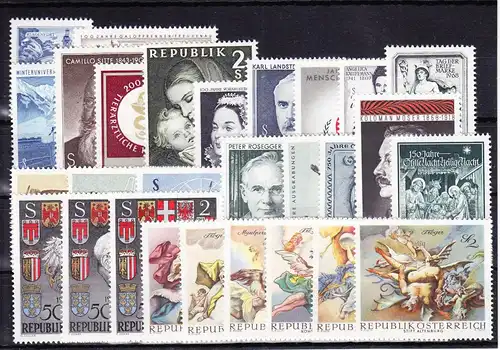 Österreich Jahrgang 1968 mit 1256-1283 postfrisch MNH #HR297