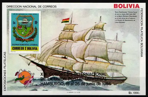 Bolivien Block 137 postfrisch #HV116