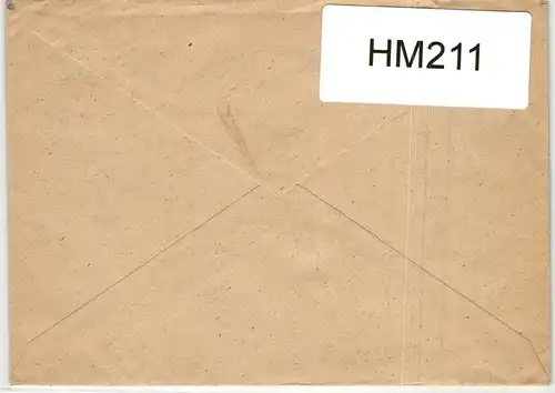 BRD 199 auf Brief als Mehrfachfrankatur portogerecht #HM211