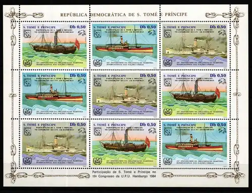 São Tomé und Príncipe 906-908 postfrisch Kleinbogen #HV800