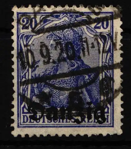 Danzig 4 gestempelt geprüft Infla Berlin #HW376