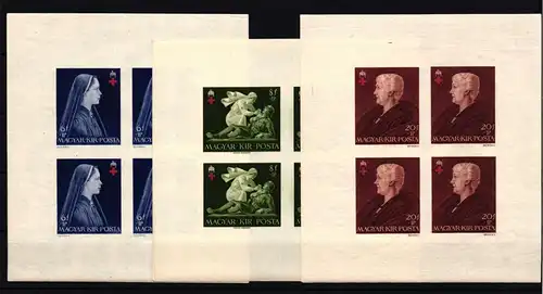 Ungarn Kleinbogensatz 696-698 B postfrisch Rotes Kreuz #HR082