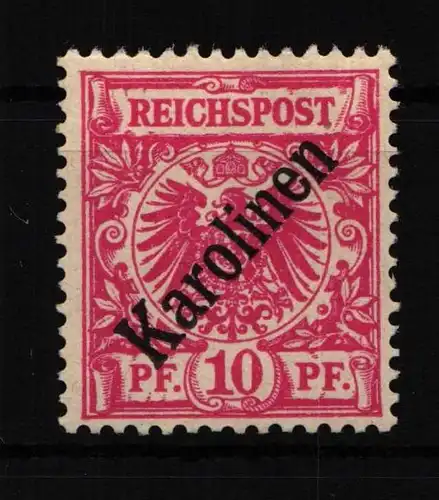 Deutsche Kolonien Karolinen 3I mit Falz geprüft Lantelme BPP #HF895