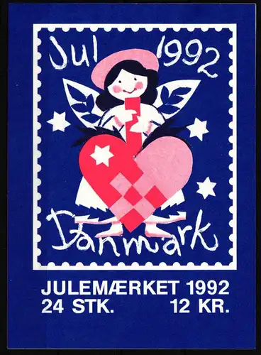 Dänemark aus Jahrgang 1992 postfrisch Grußmarken / Weihnachten #HP937