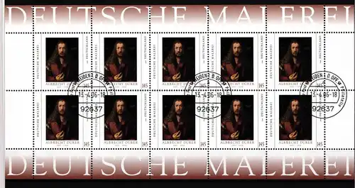 Bund Zehnerbogen 2531 Ersttagsstempel WEIDEN #HP753