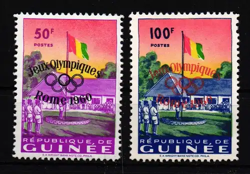 Guinea 49-50 postfrisch Olympia 1960 #HR122