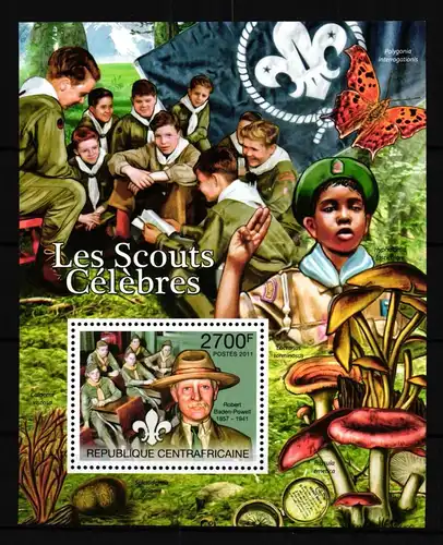 Zentralafrikanische Republik Block 743 postfrisch Pilze #HQ059