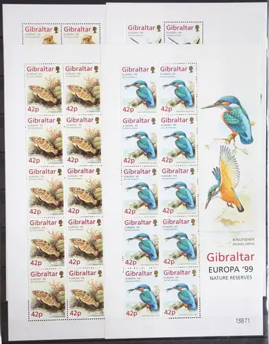 Gibraltar 852-855 postfrisch als Kleinbogensatz, Cept #HR239