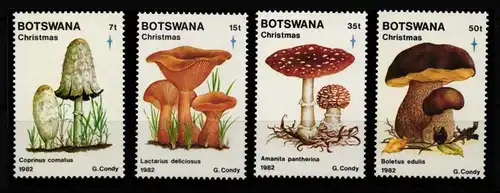 Botswana 317-320 postfrisch Pilze #HQ342