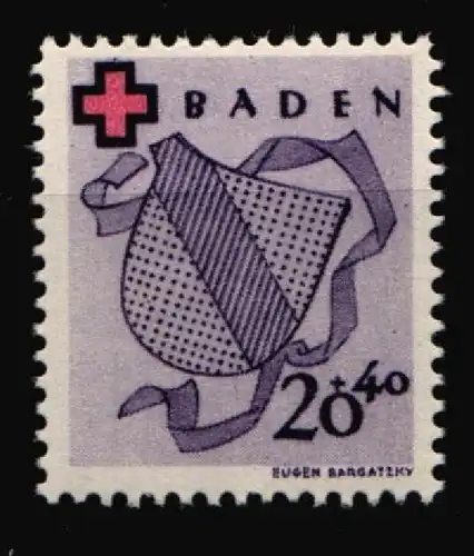 Fr. Zone Baden 43A postfrisch #HZ020