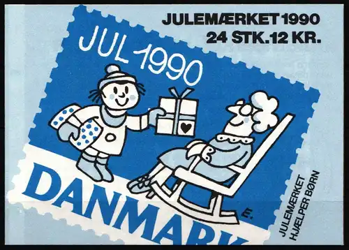 Dänemark aus Jahrgang 1990 postfrisch Grußmarken / Weihnachten #HP935