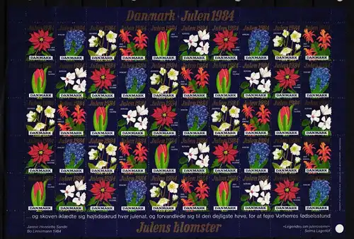 Dänemark aus Jahrgang 1984 postfrisch Kleinbogen aus Julemarken #HP963