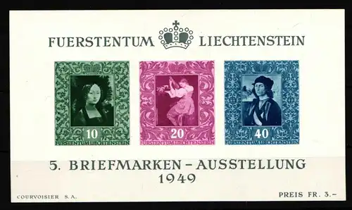 Liechtenstein Block 5 postfrisch #HM452
