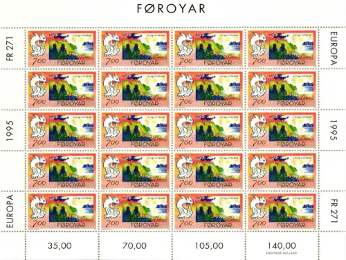Färöer 278-279 postfrisch Kleinbogensatz #HM336