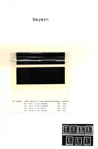 Bayern Lot ab der Ludwigzeit gestempelt Garantieblätter Borek #HM344