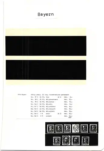 Bayern Lot ab der Ludwigzeit gestempelt Garantieblätter Borek #HM344