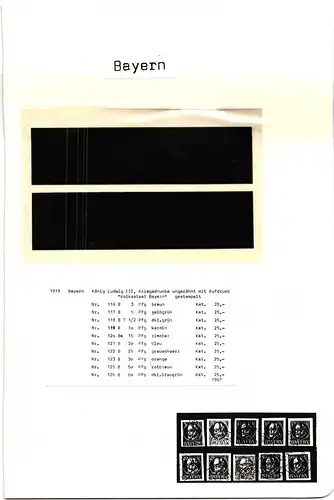 Bayern Lot ab der Ludwigzeit gestempelt Garantieblätter Borek #HM344