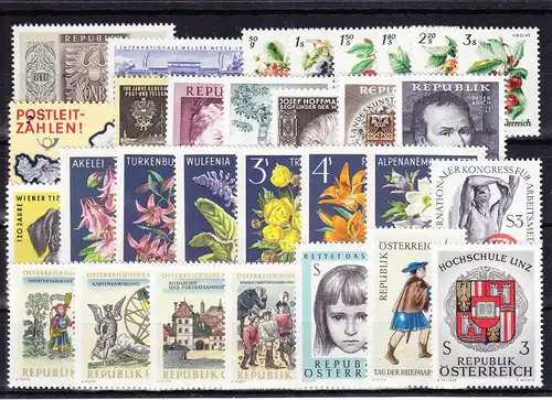 Österreich Jahrgang 1966 mit 1201-1230 postfrisch MNH #HR295