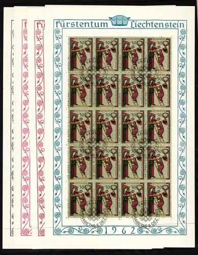 Liechtenstein 420-423 gestempelt Kleinbogen #HW671