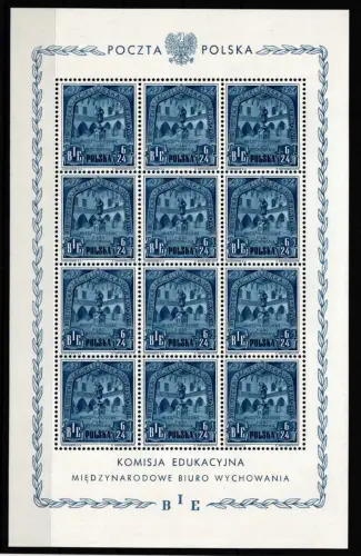 Polen 445-447 postfrisch Kleinbogen #HM086