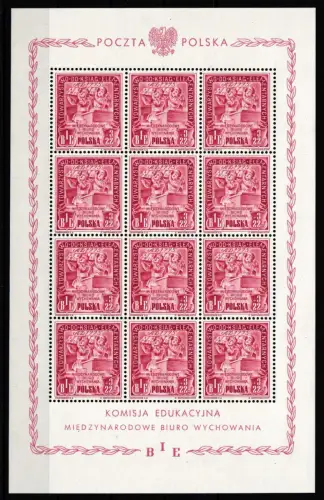 Polen 445-447 postfrisch Kleinbogen #HM086