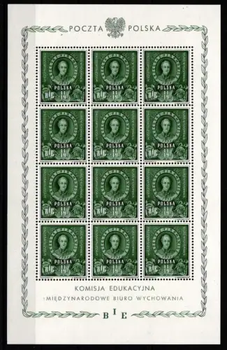 Polen 445-447 postfrisch Kleinbogen #HM086