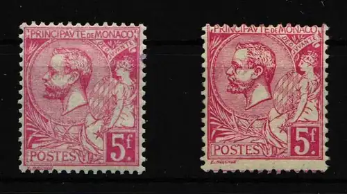 Monaco 21a/b mit Falz #HM478
